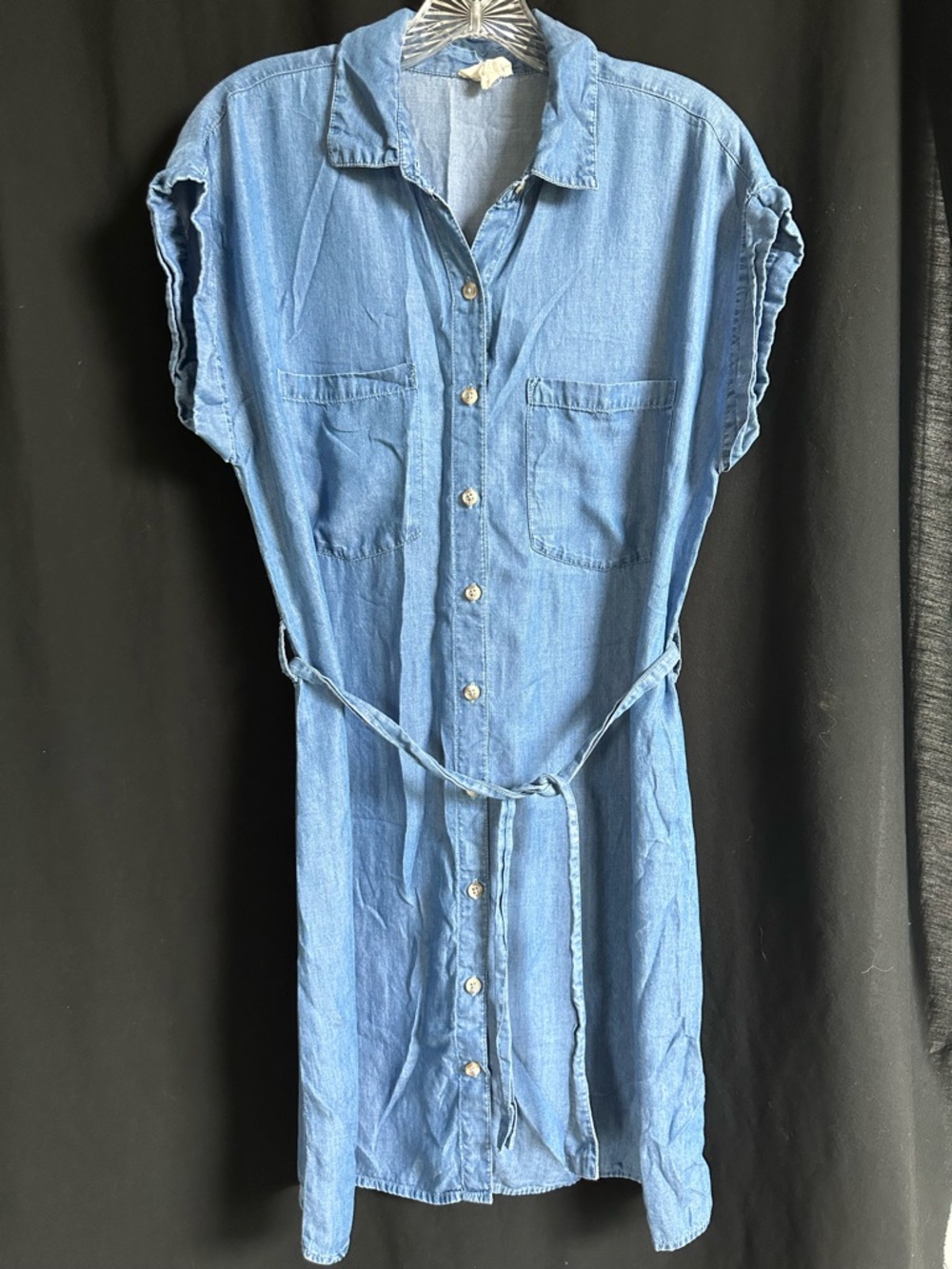 Heritage Light Blue Chambray Button-Up Dress